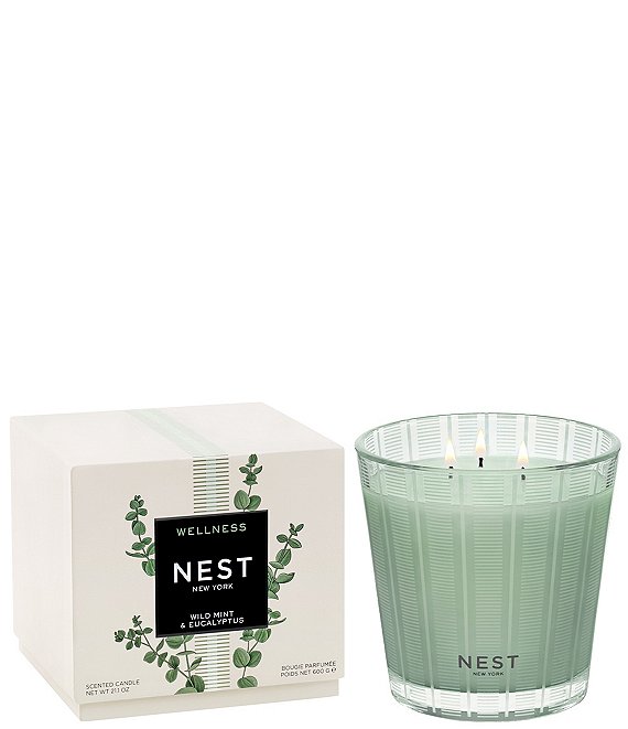 NEST New York Wild Mint & Eucalyptus 3-Wick Candle, 21.1 oz.