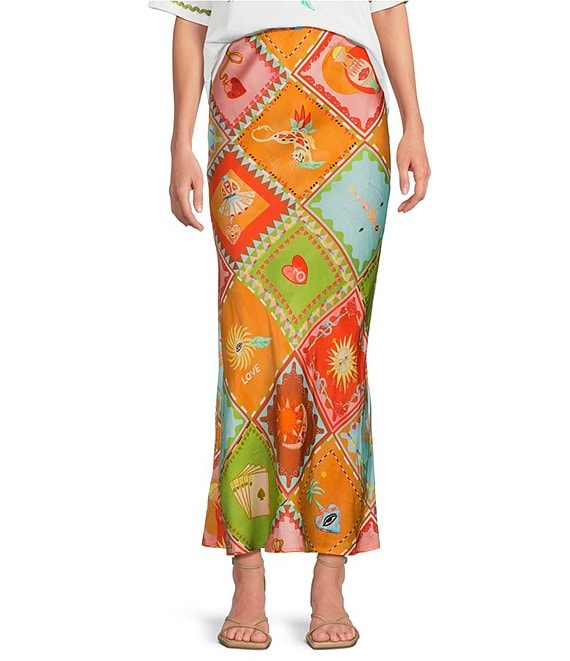 Never Fully Dressed Dorris Soller Multicolored Print Maxi Skirt, Multi - Image 1