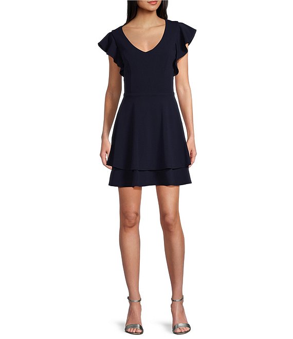 Navy blue dress at dillards best sale