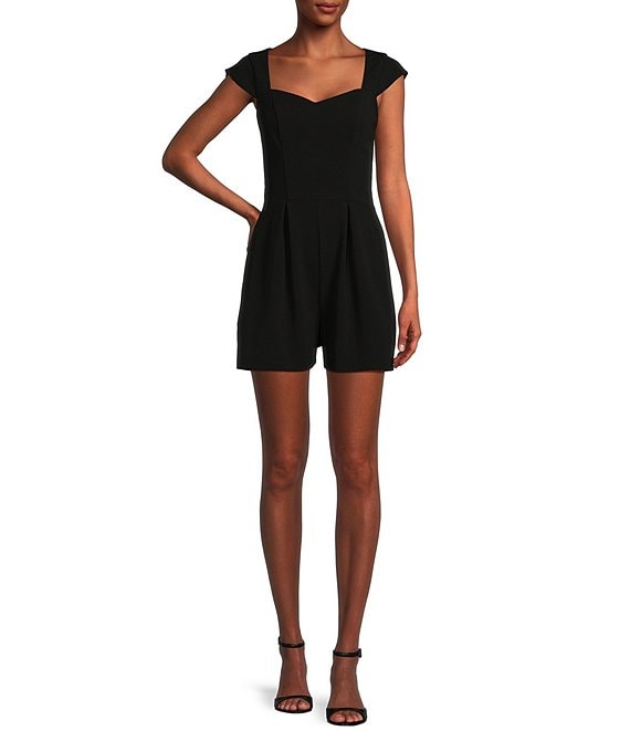 Dillards black romper online