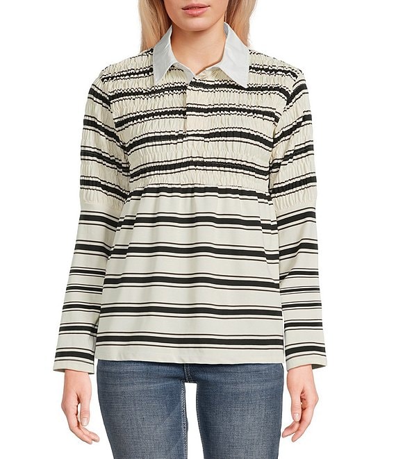 NIA Barrington Stripe Long Sleeve Top