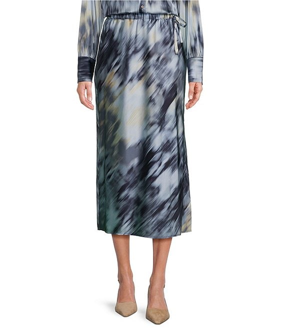 Zoe midi silk skirt top