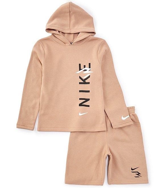 Nike hoodie short set sale