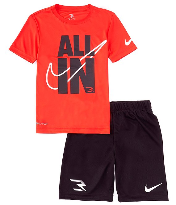 Boys Nike short shelve shirt and orders shorts lot size Large