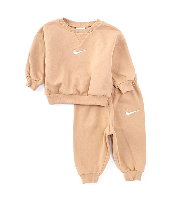 Nike Baby Boys 12 24 Months Long Sleeve Essential Fleece Sweatshirt Matching Jogger Pant Set Dillard s