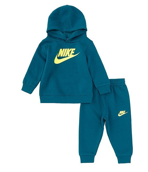Nike Baby Boys 12-24 Months Long Sleeve Nike Fleece Pullover Hoodie and  Jogger Pants Set