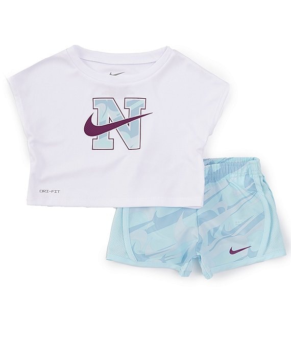 Nike Baby 24 month Girls Athletic Set BUNDLE 3 matching shirt + shorts sets 2024