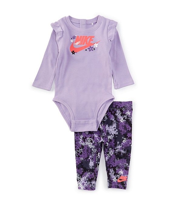 Nike Baby Girls Newborn 9 Months Long Sleeve Bodysuit Leggings Set