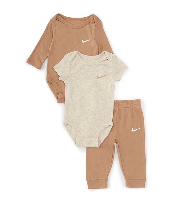 Color:Hemp - Image 1 - Baby Newborn-3 Months Essentials 3-Piece Pants Set