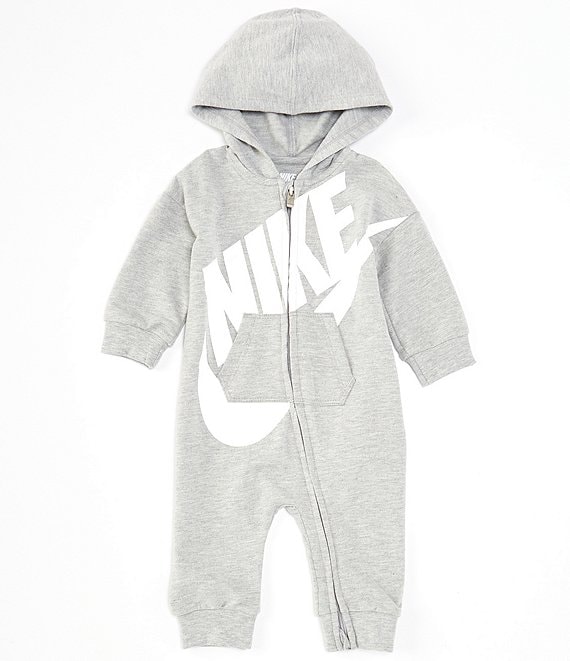 Color:Grey - Image 1 - Baby Boy/Girl Newborn-9 Months Long Sleeve Play All Day Coverall