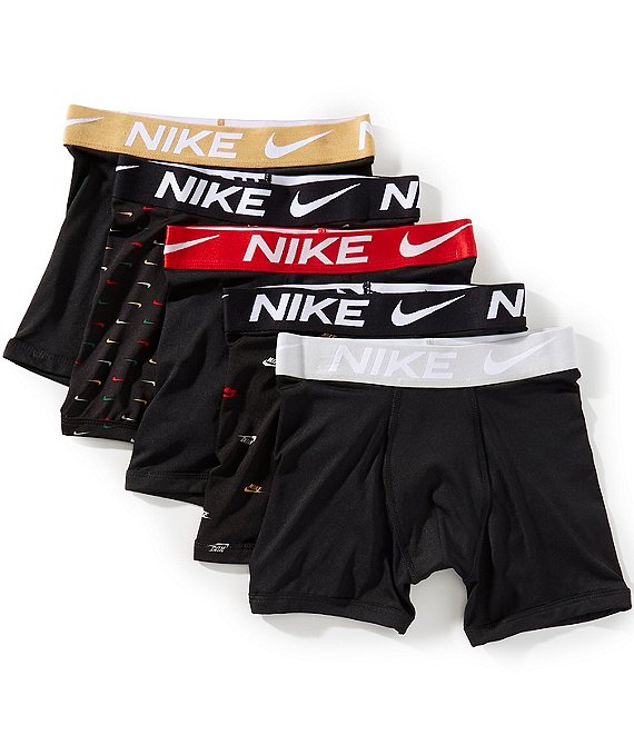 Nike Big Boys Holiday Boxer Brief 5-Pack, Black Multi - Image 1