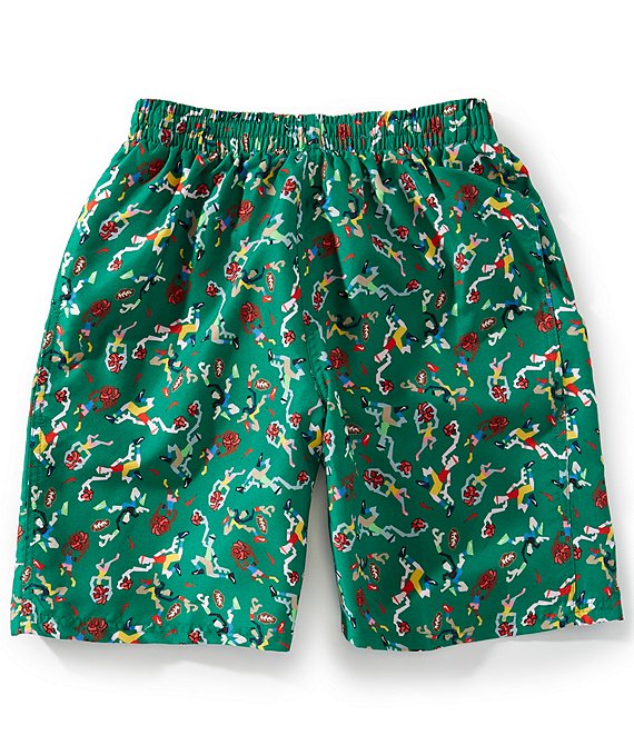 Nike Big Boys Printed 7#double; Inseam Swim Trunks