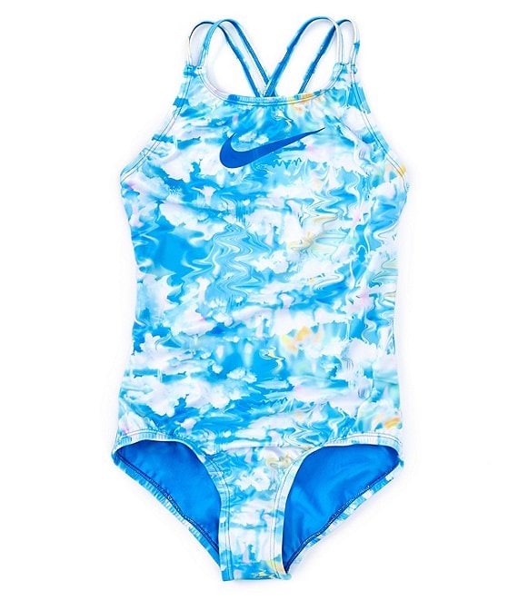 Nike Big Girls 7-16 Crossback One Piece Swimsuit | Dillard's