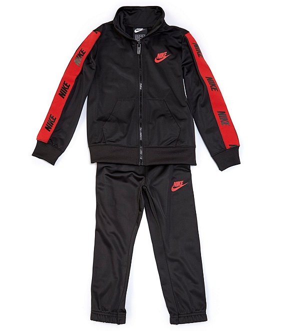 Nike Little Boys 2T-7 Long Sleeve Logo-Taping Jacket & Jogger Pants Set ...