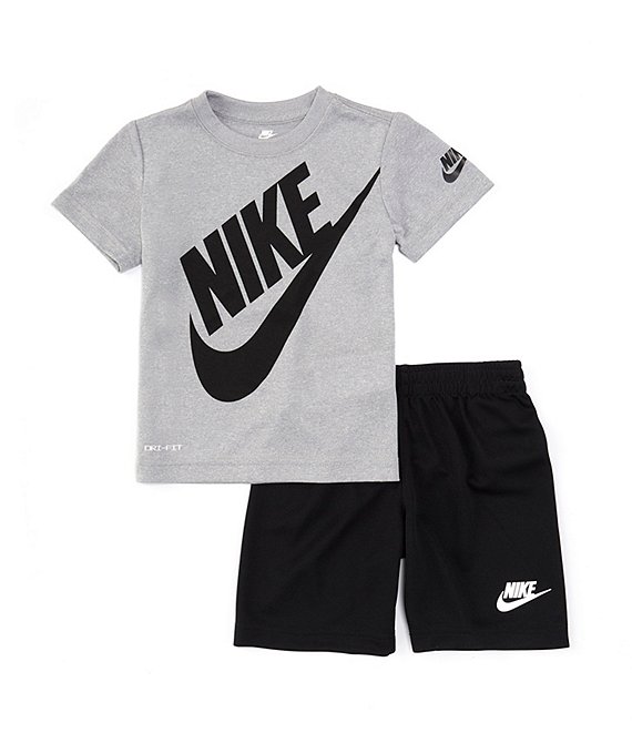 Nike Little Boys 2T 7 Short Sleeve Futura T Shirt Shorts Set Dillard s