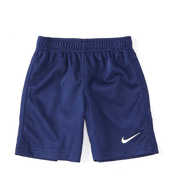 Color:Binary Blue - Image 1 - Little Boys 2T-7 Basic Mesh Shorts