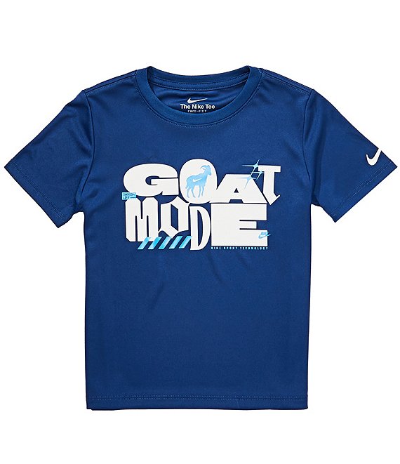 Nike Little Boys Short Sleeve Dri-Fit Goat Mode Graphic Tee