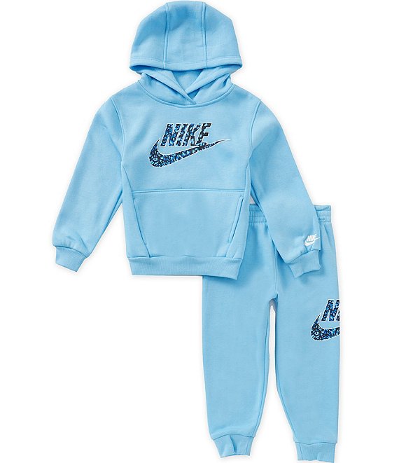 Nike Little Girls Long Sleeve Pullover Hoodie & Jogger Pants Set