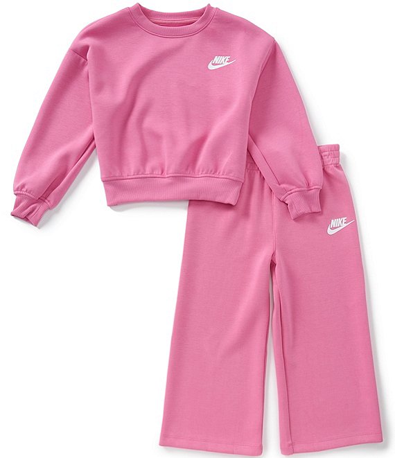Nike Little Girls Long Sleeve Top & Sammy Wide Leg Pants Set
