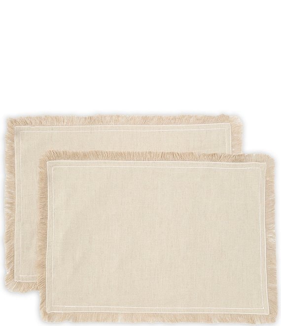 Southern Living Fringe Placemats, Set of 2 | Dillard's