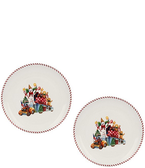 Noble Excellence Mr Bingle On Float Accent Plates, Set of 2