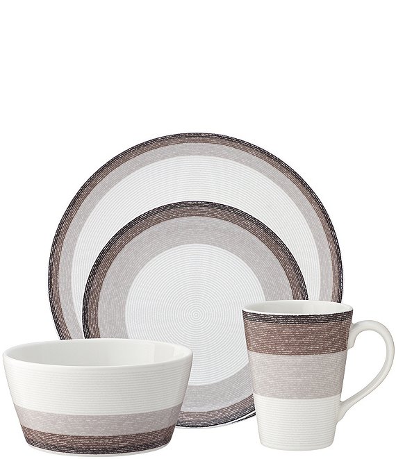 Color:Canyon - Image 1 - Colorscapes Layers Canyon Collection 4-Piece Coupe Dinnerware Set