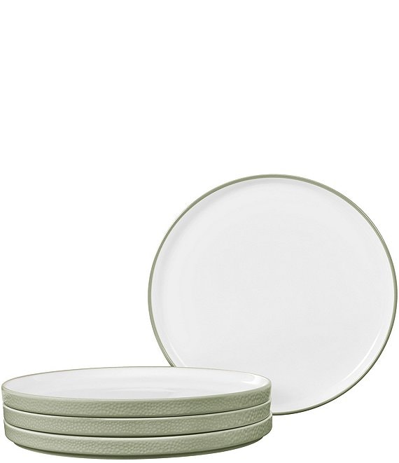 Noritake Colortex Collection Stax Salad Plates, Set Of 4, Sage - Image 1