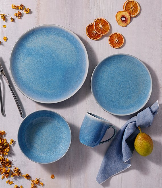 Noritake Colorwave Kiln Azure Collection 4-Piece Place Setting