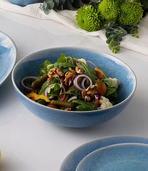 Noritake Colorwave Kiln Azure Collection Round Vegetable Bowl