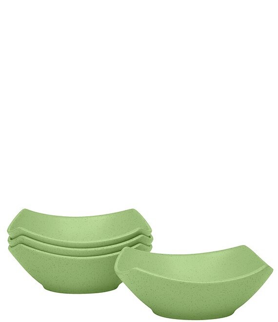 Color:Apple - Image 1 - Colorwave Medium Square Bowls, Set of 4