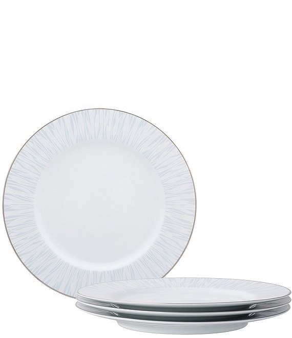Color:Light Grey - Image 1 - Glacier Platinum Collection Dinner Plates, Set of 4