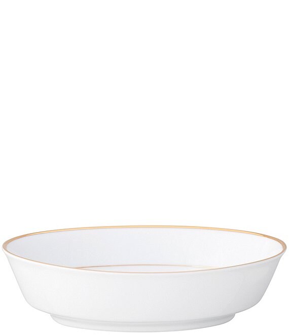 Noritake Heritage Collection Oval Vegetable Bowl, White/Gold - Image 1