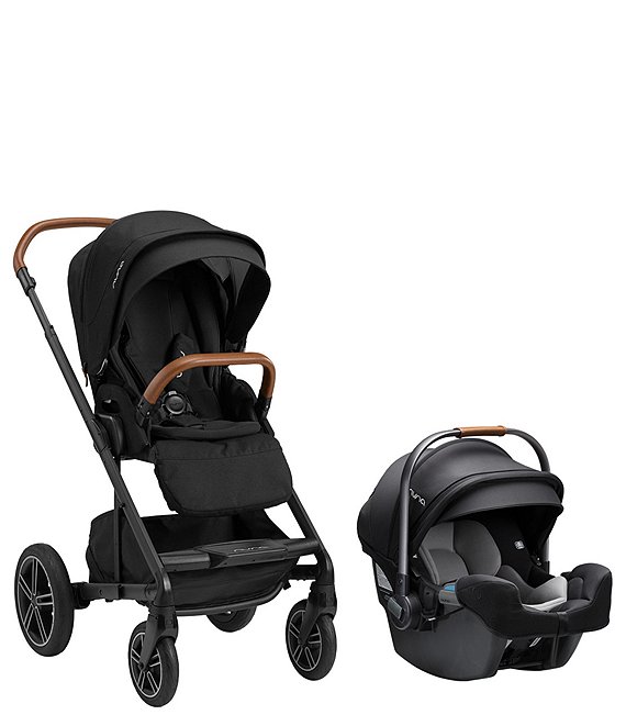 Color:Caviar - Image 1 - Mixx™ Next Stroller with Magnetic Buckle and Pipa™ RX Infant Car Seat Travel System
