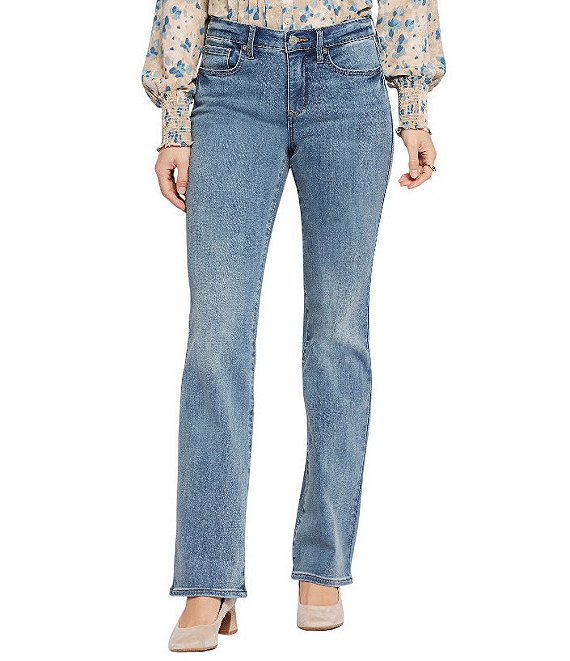 NYDJ Barbara Mid Rise Bootcut Stretch Denim Jeans