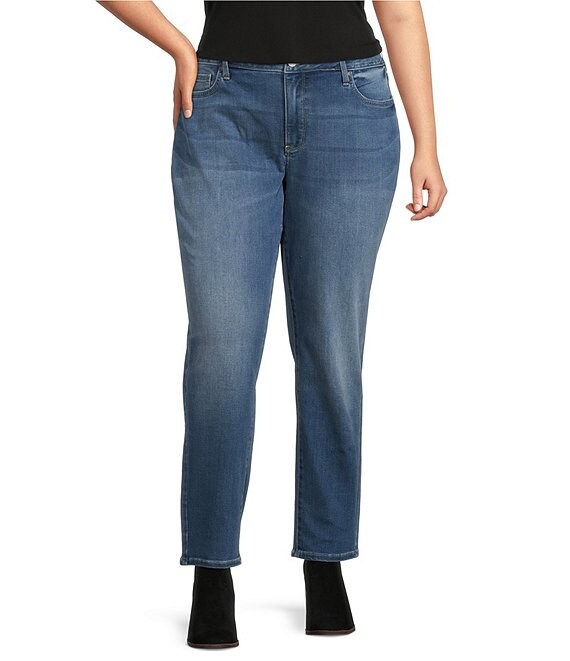 NYDJ Plus Size Mid Rise Slim Leg Jeans | Dillard's