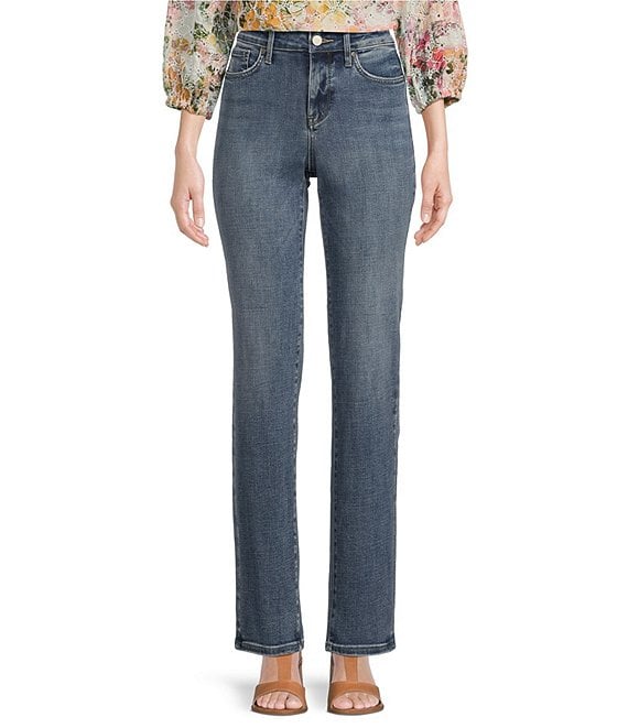 NYDJ Relaxed Fit Mid Rise Straight Leg Slender Stretch Denim Jeans ...