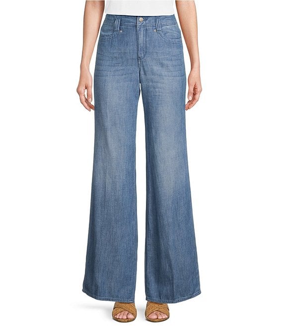 NYDJ Teresa High Rise Wide Leg 4-Pocket Style Jeans | Dillard's