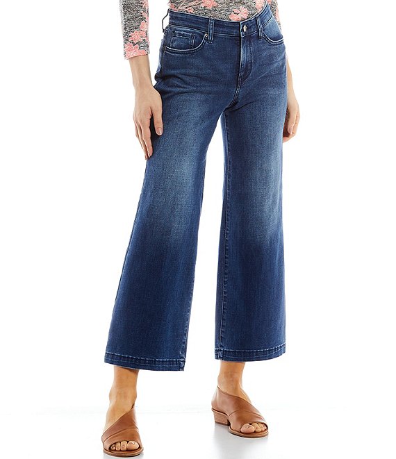 NYDJ Teresa Wide Leg Ankle Length Stretch Denim Jeans | Dillard's