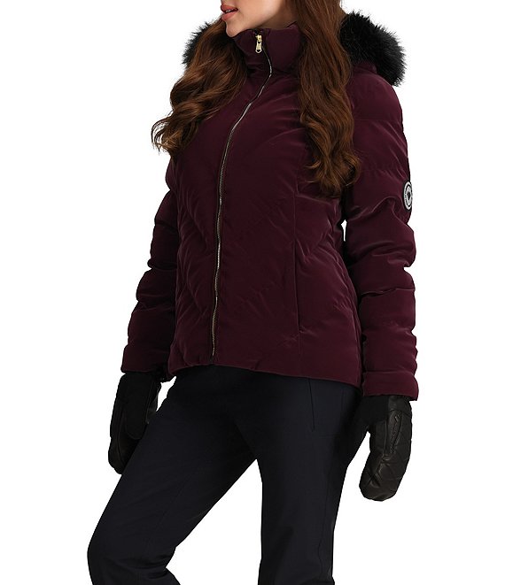 Obermeyer Bombshell Luxe Ski Jacket Women s 10 Cabernet