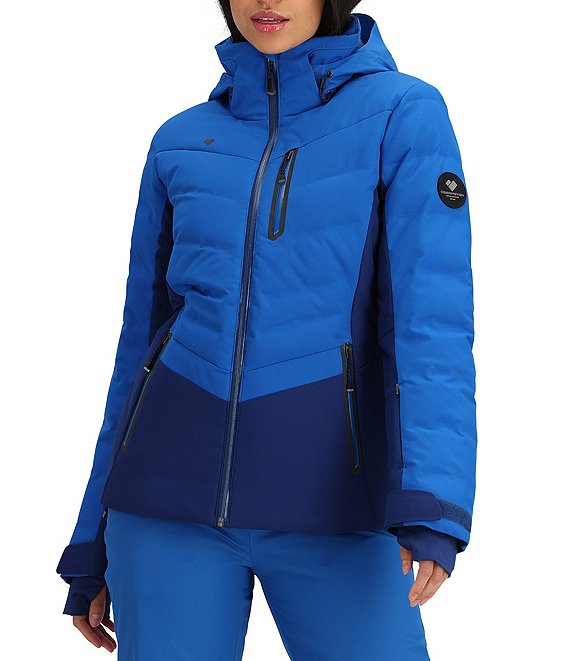Color:Blazer - Image 1 - Cosima HydroBlock® Pro Hooded Down Ski Jacket
