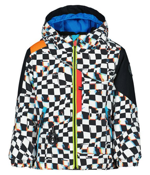 Obermeyer Little/Big Boys 2T-8 Orb Snow Ski Hooded Check Pattern