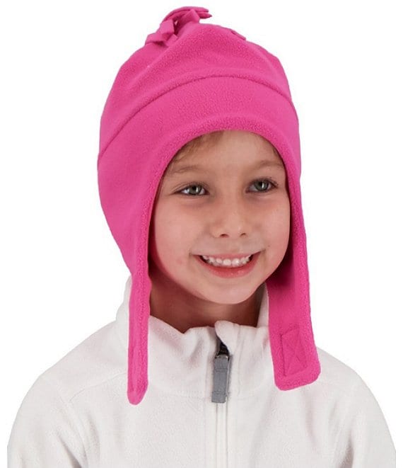 Color:Pink Power - Image 1 - Little/Big Girls Orbit Snow/Ski Fleece Hat