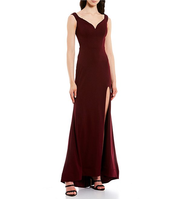 Burgundy dresses shop at dillards