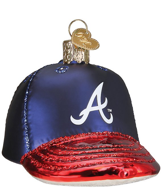 Old World Christmas Braves Baseball Cap Ornament