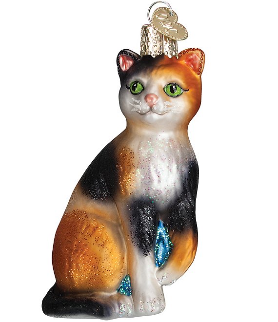 Old World Christmas Calico Cat Ornament | Dillard's