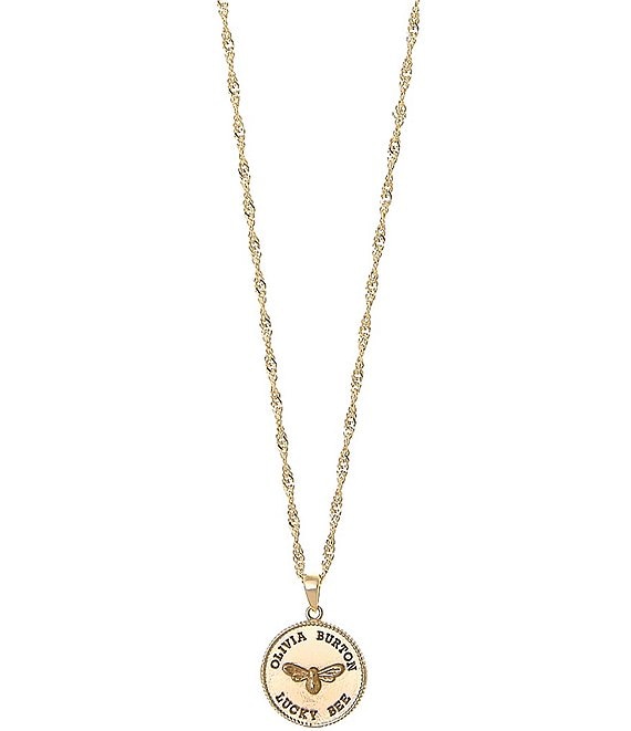 Olivia Burton 18k Rose Gold Plated Bow & Ball Necklace | ASOS