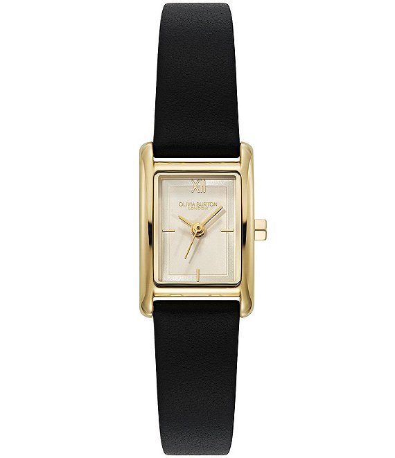 Olivia Burton Women's Petite Mini Grove Quartz Analog Leather Strap Watch
