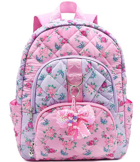 Omg! Accessories Floral Quilted Large Backpack