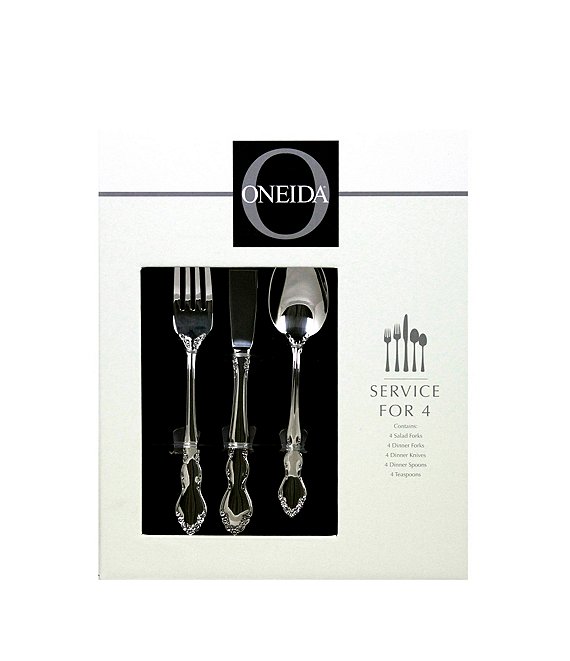 Oneida Dover 20-Piece Stainless Steel Flatware Set | Dillard's