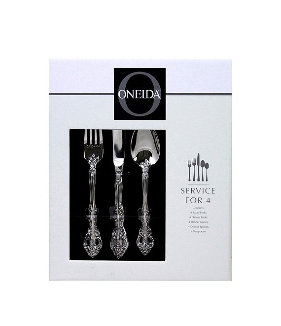 Oneida Michelangelo Traditional 20-Piece Stainless Steel Flatware